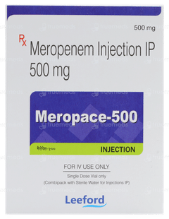 Meropace 500 MG Injection 10 ML